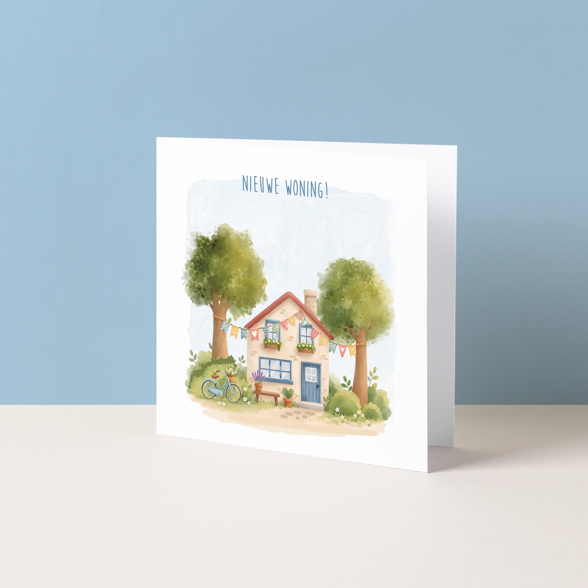 Wenskaart "Nieuwe woning"