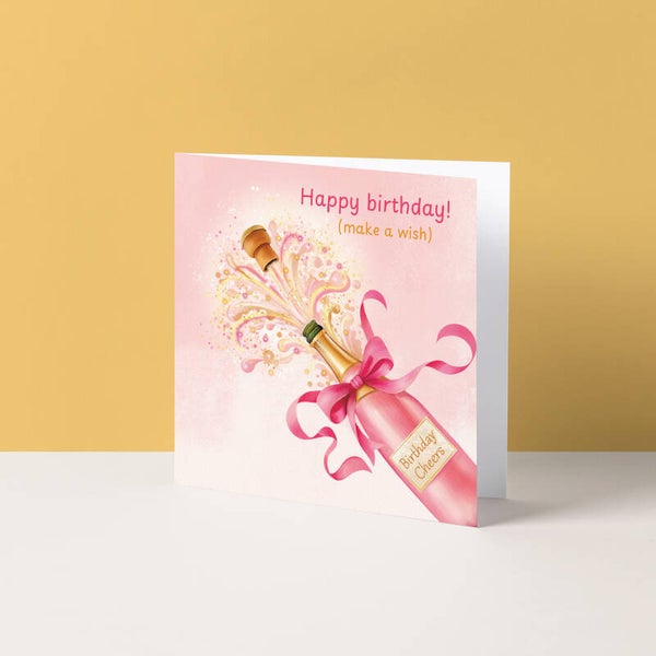Wenskaart "Sparkling birthday"