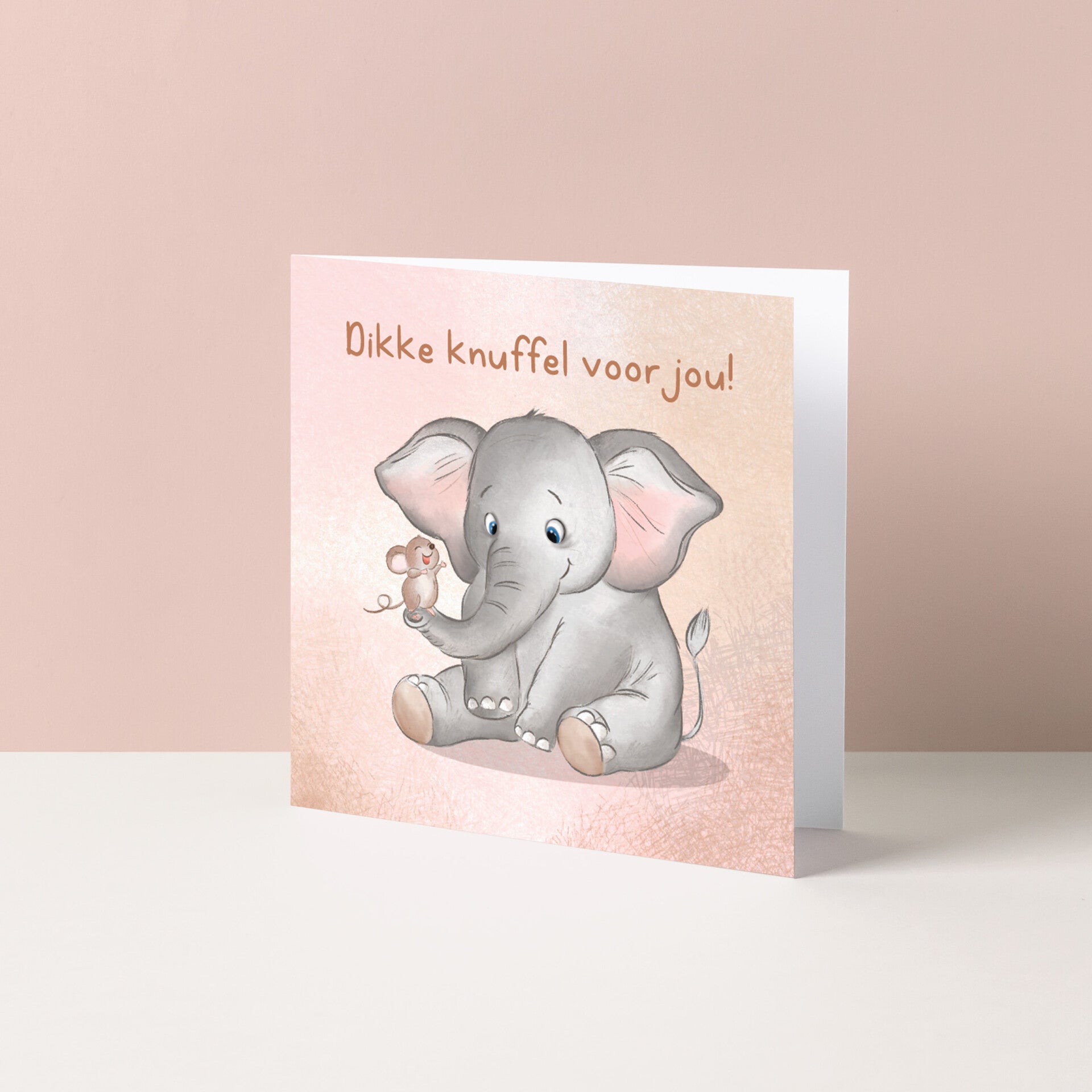 Wenskaart "Dikke knuffel voor jou!"