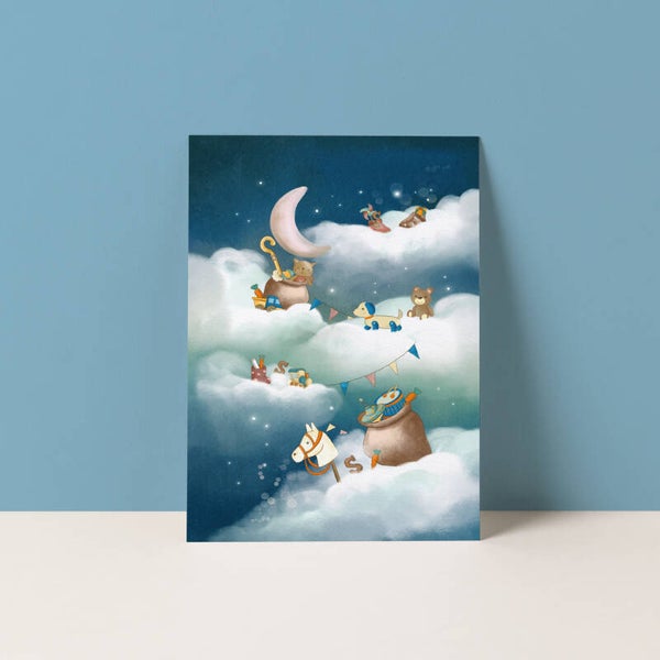 Ansichtkaart "Wolken Sinterklaas"