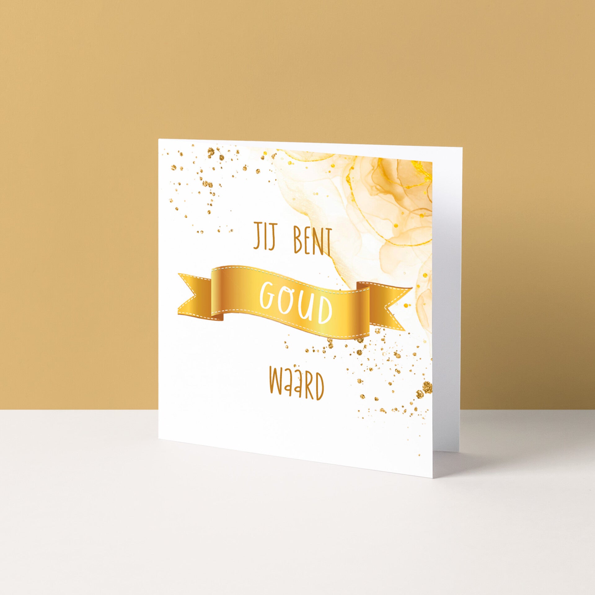Wenskaart "Jij bent goud waard"
