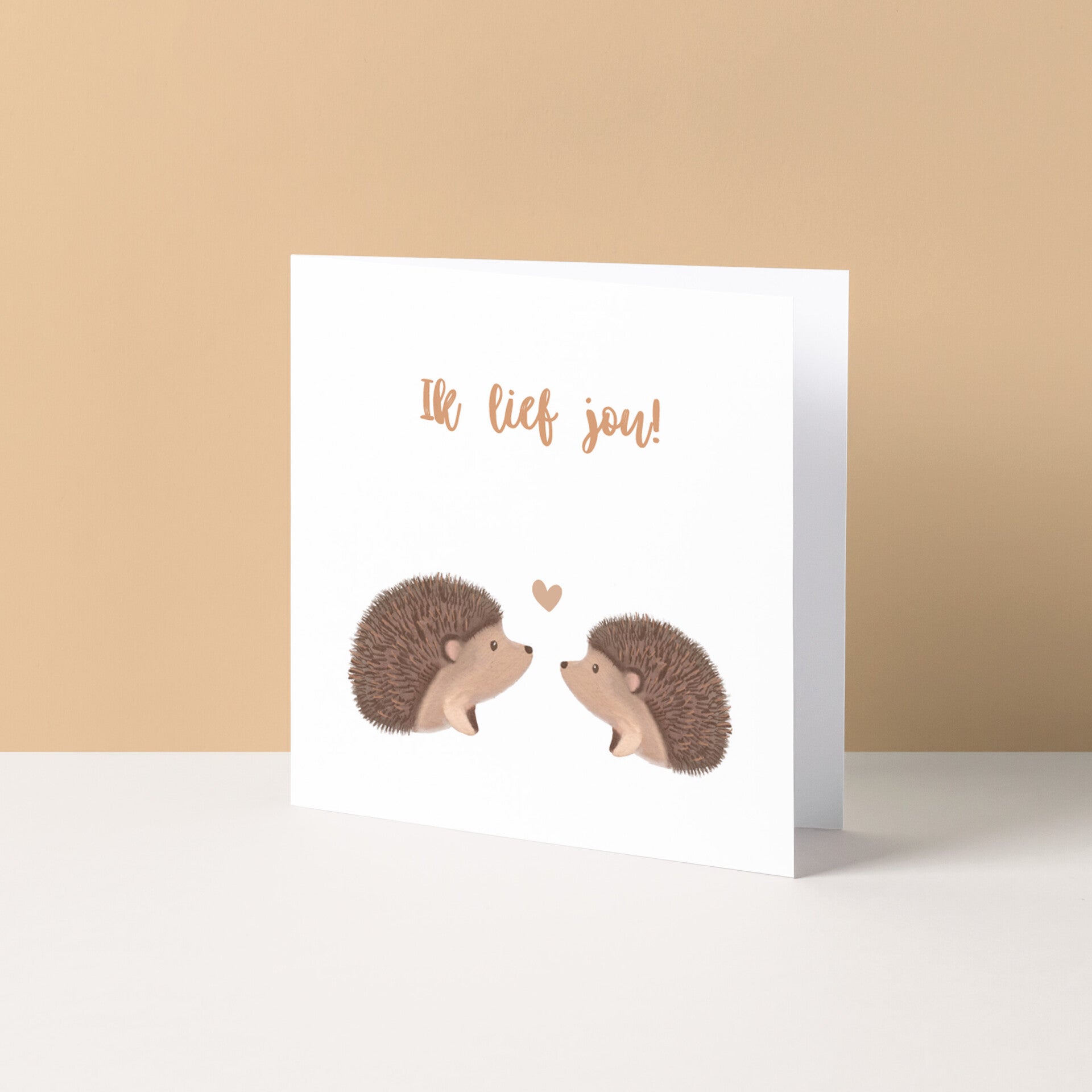 Wenskaart "Ik lief jou"