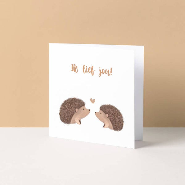 Wenskaart "Ik lief jou"