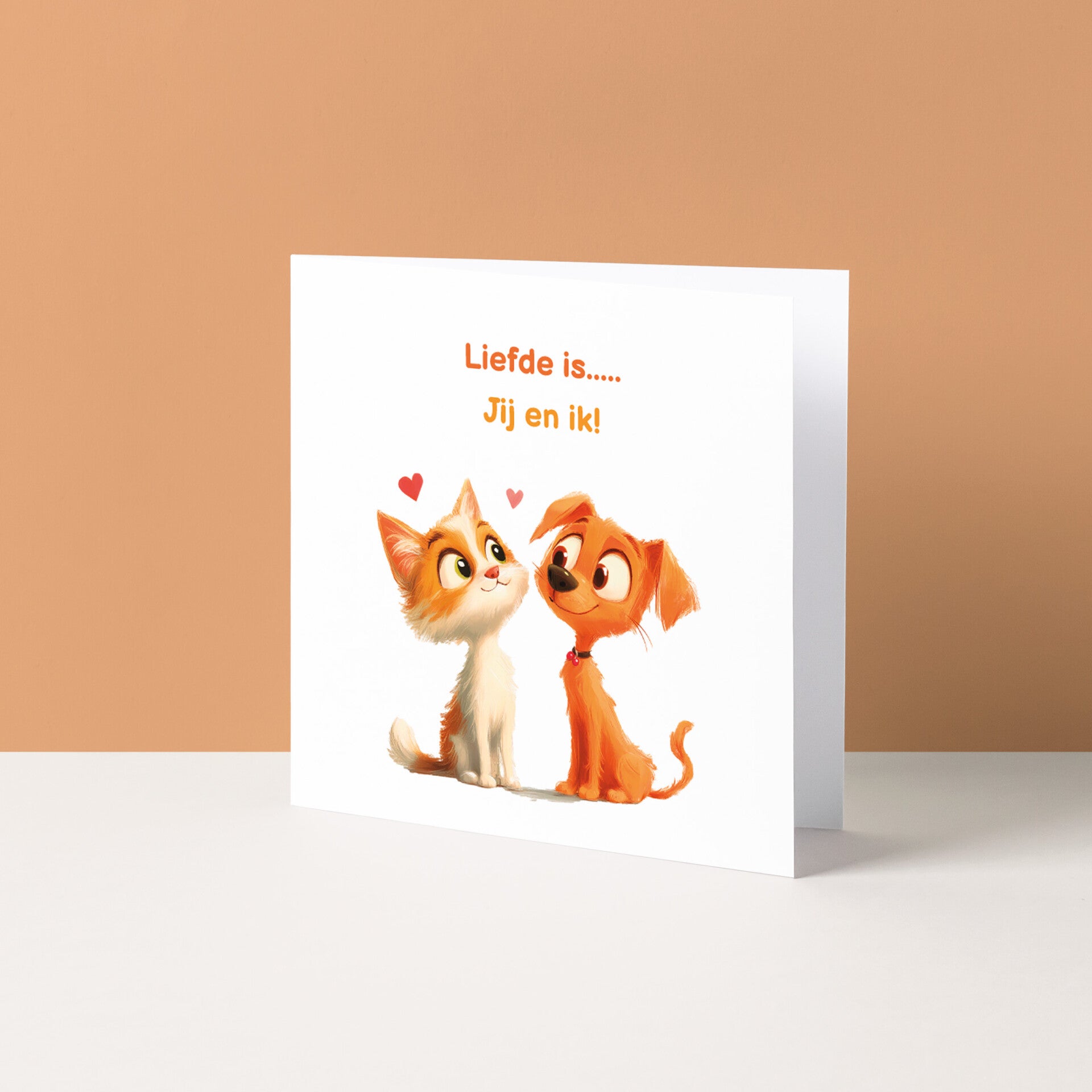 Wenskaart "Liefde is...Jij en ik!"