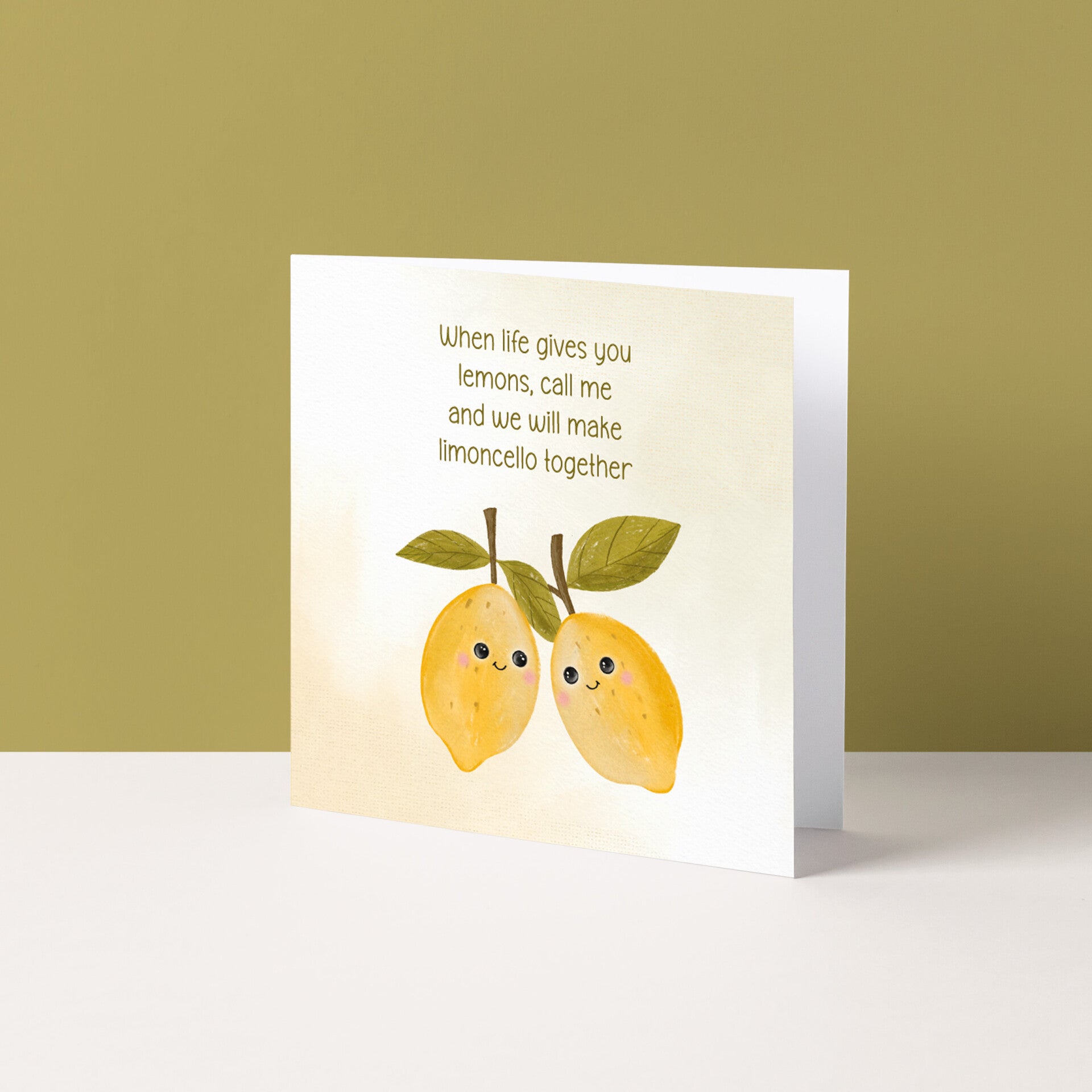 Wenskaart "When life give you lemons"