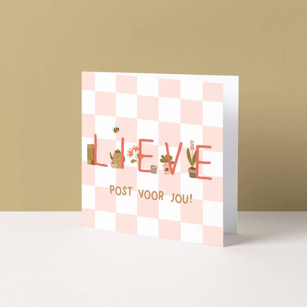 Wenskaart "Lieve post voor jou"