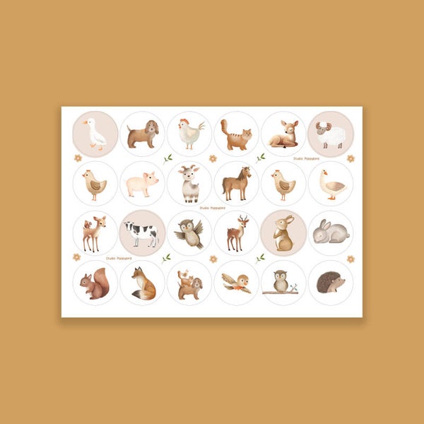 Stickervel "Boerderij"