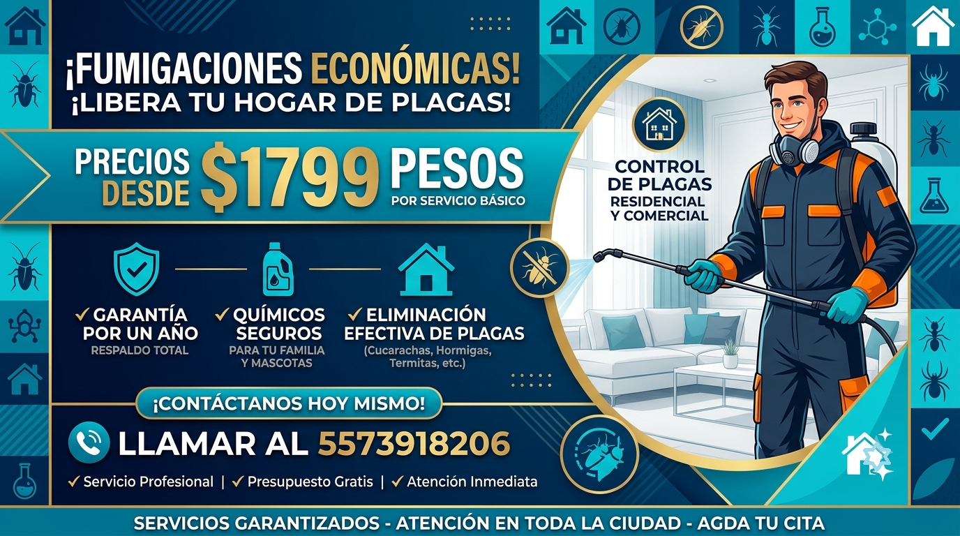 La importancia de fumigar cucarachas en Nezahualcóyotl