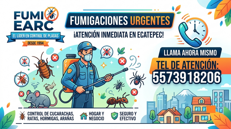 Su solución a plagas urgentes en Ecatepec