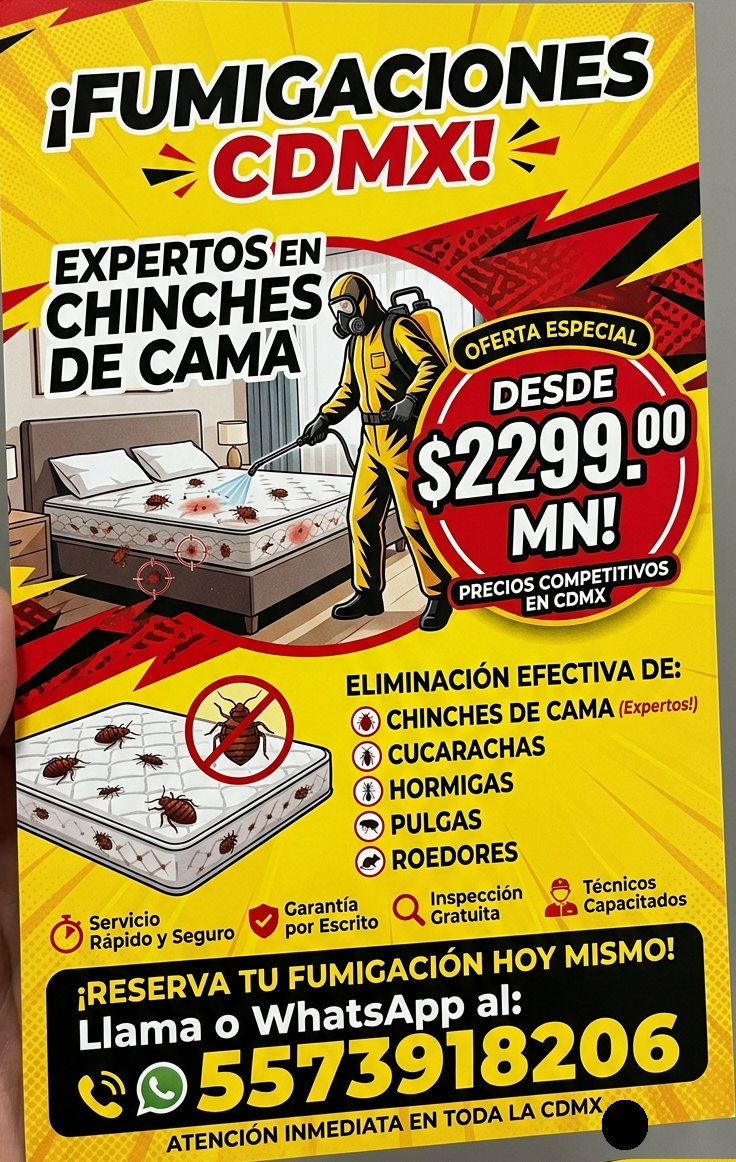 Fumigaciones express en Tlalnepantla