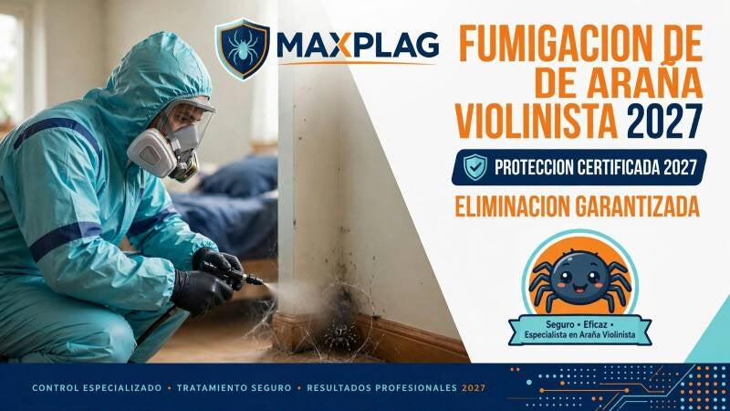 Fumigación contra Araña Violinista en CDMX | Atención Profesional
