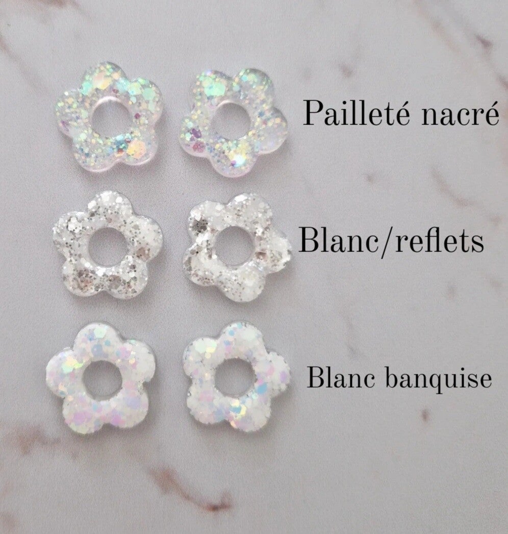 Bloemen white reflections