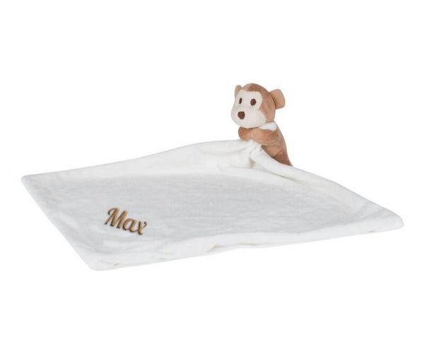 Knuffel aapje met doek met naam
