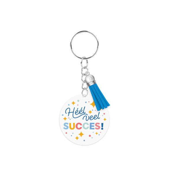 Sleutelhanger acryl 'Veel succes'