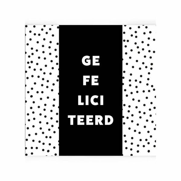 Chocolade wens "Gefeliciteerd"
