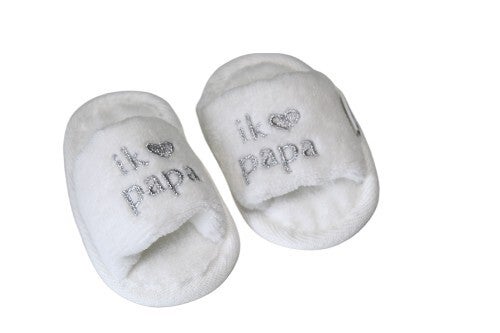 Bad slippertjes 'Ik ❤️ papa'