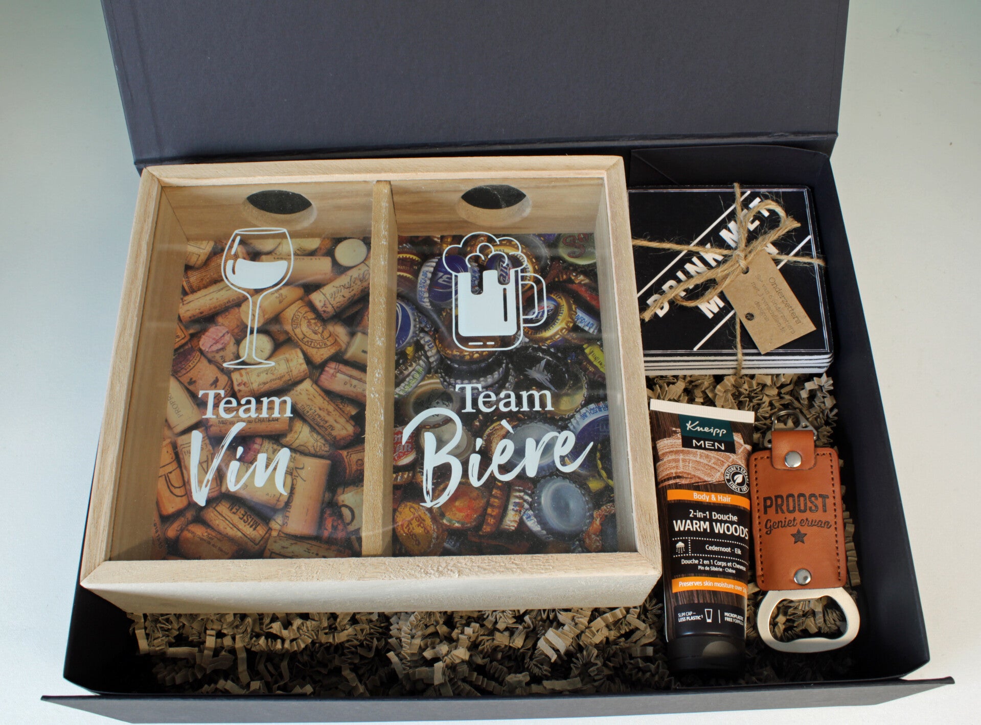 Giftbox Team Vin/Biere
