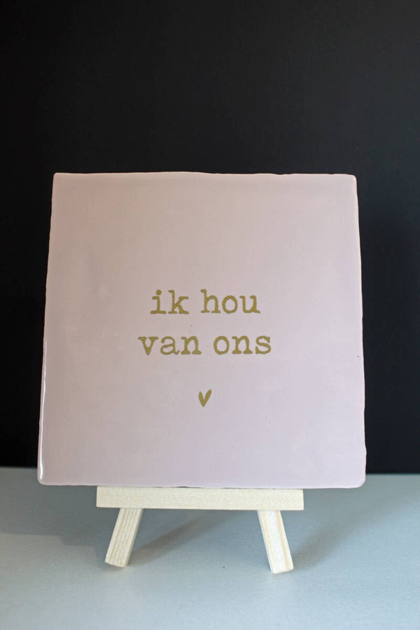 Tegeltje Ik hou van ons