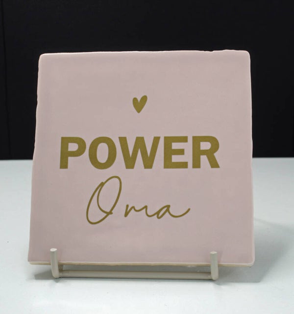 Tegeltje Power Oma