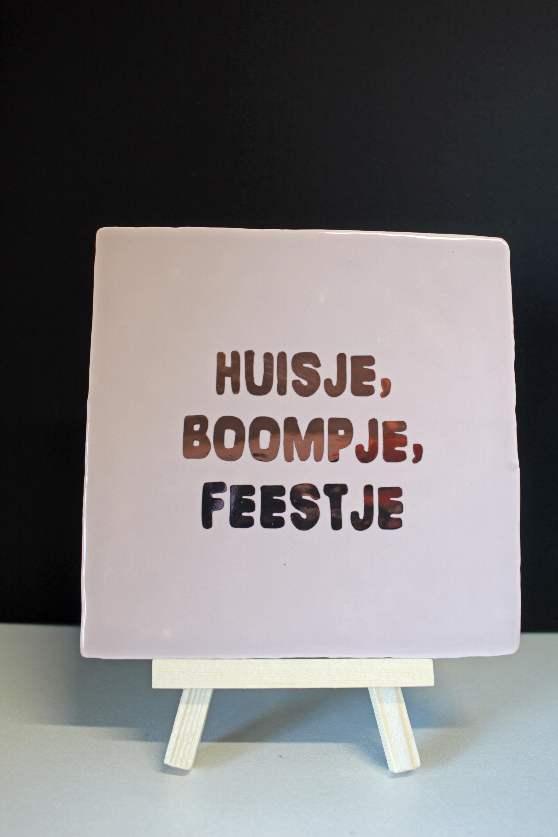 Tegeltje Huisje Boompje Feestje