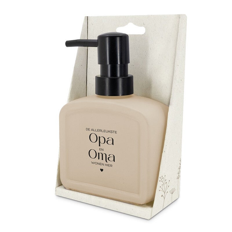 Zeepdispenser -Opa en Oma-