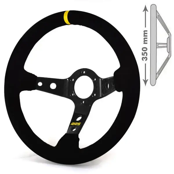RRS Uni Race/Drift 90mm Dished Steering Wheel 350mm CARBON