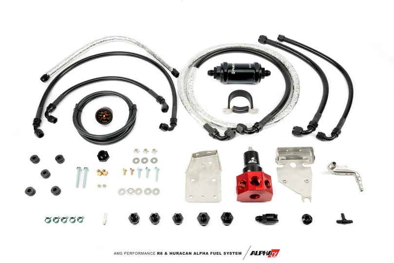 AMS ALPHA PERFORMANCE R8/HURACAN ALPHA FUEL SYSTEM – FUEL PRESSURE REGULATOR + FUEL LINE KIT