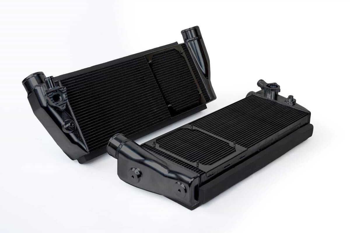 CSF 8210B BLACK High Performance Intercooler 2016+ Ferrari 488 F8 Tributo F142M F142MFL F154C Raw Finish