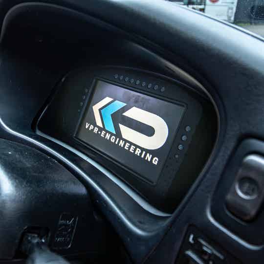 Mitsubishi Lancer Evolution IV digidash mounting