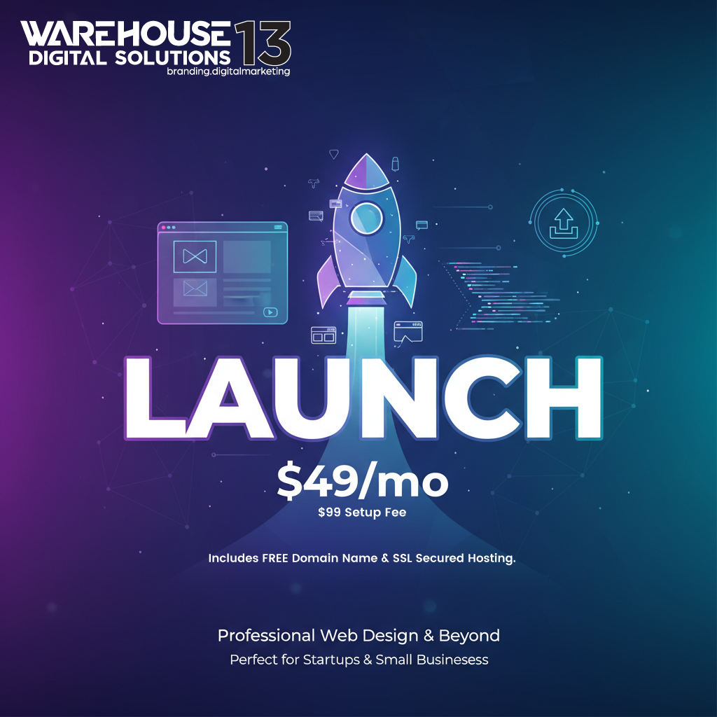 Most of our Oklahoma City clients choose our popular Website Launch Package – $49/mo for speed and value.