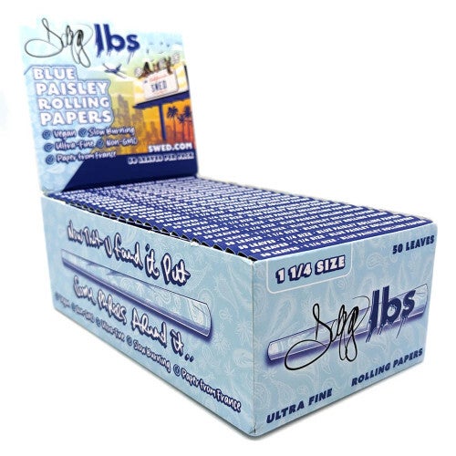 SWED BLUE PAISLEY ROLLING PAPERS 50CT/ BOX