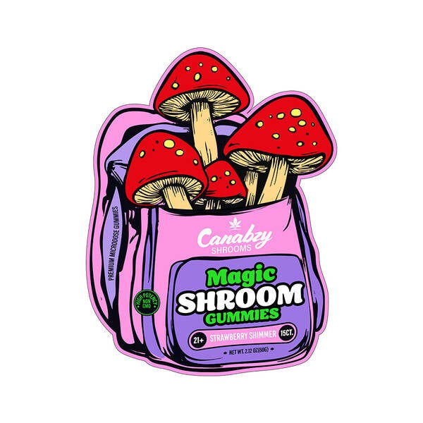 CANABZY MAGIC SHROOM PREMIUM MICRODOSE MUSHROOM GUMMIES 15PK 5CT/ BOX