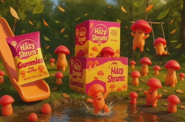 HAZY SHRUMZ MUSHROOM MIXED FLAVORS 2PK GUMMIES 50CT/ BOX
