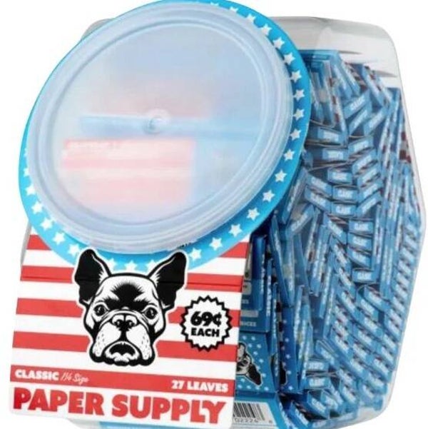 PAPER SUPPLY CLASSIC 1-1/4 SIZE PAPER 105CT JAR (PRE- PRICED 69C)