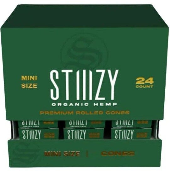 STIIIZY PREMIUM MINI SIZE ROLLED CONES 9PK 24CT/ BOX
