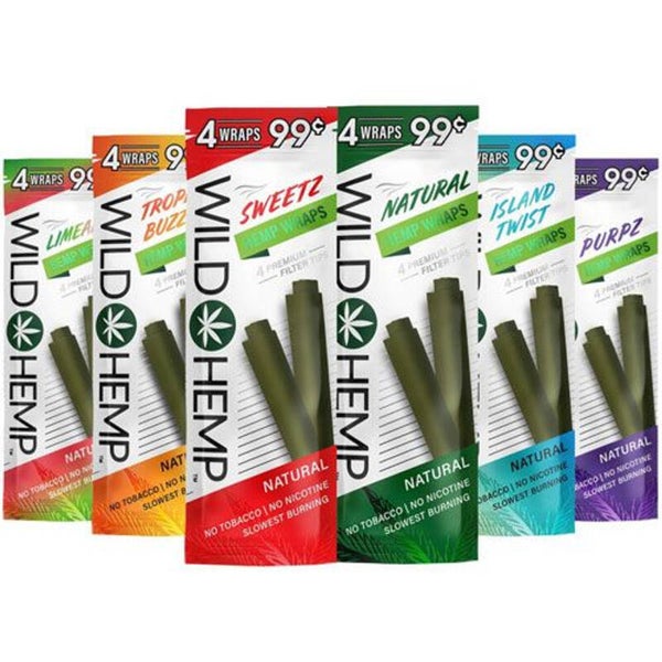 WILD HEMP WRAPS 4 PK