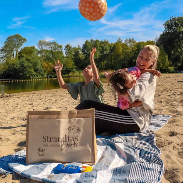 Jutte gepersonaliseerde strandtas