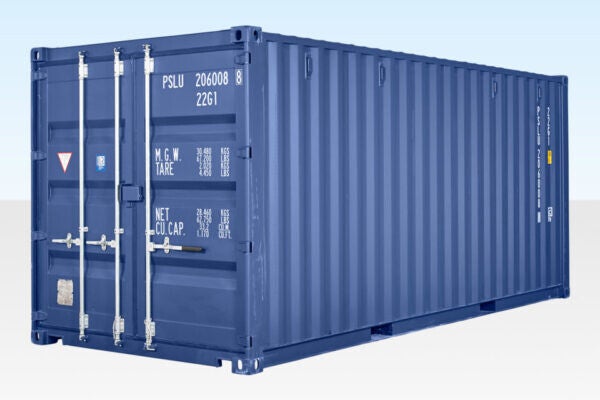 20Ft Versandcontainer (One Trip) – Blau