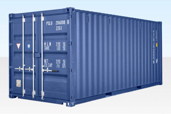 20Ft Versandcontainer (One Trip) – Blau