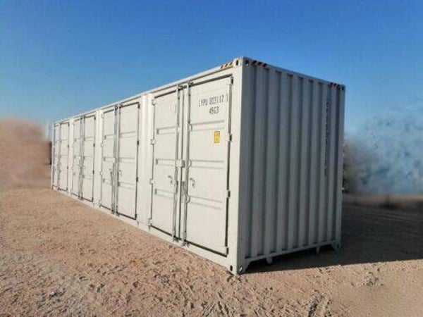 40-Fuß High Cube Lagercontainer mit Mehreren Doppeltüren in Ausgezeichnetem Zustand