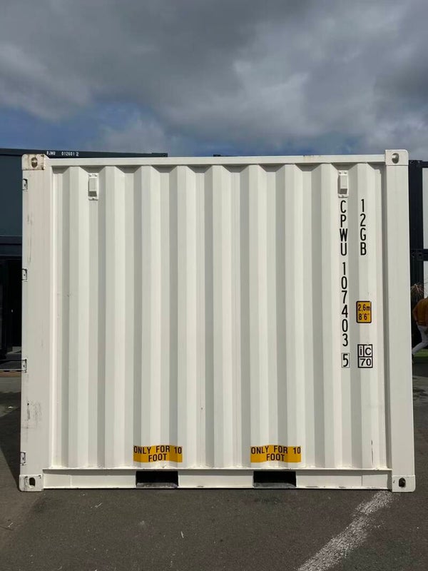 10-Fuß-Seecontainer – Weiß