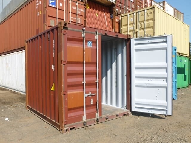Gebrauchte Stahl-Lagercontainer von 10 Fuß Länge