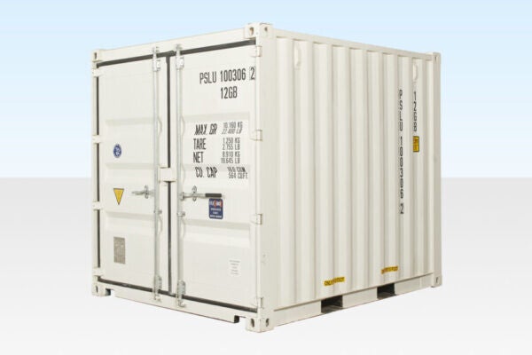 10Ft x 8Ft Versandcontainer (One Trip) – Weiß