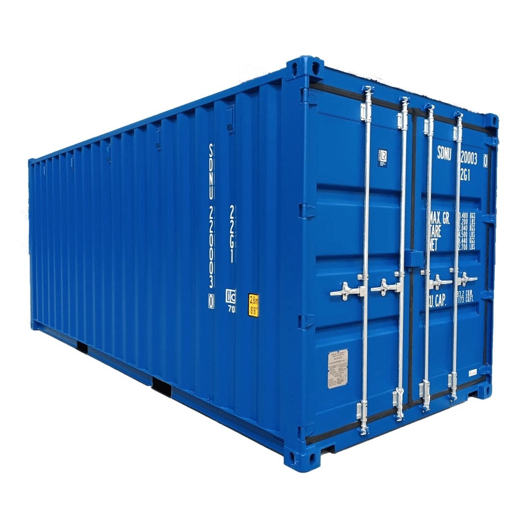 20-Fuß-Seecontainer – Blau