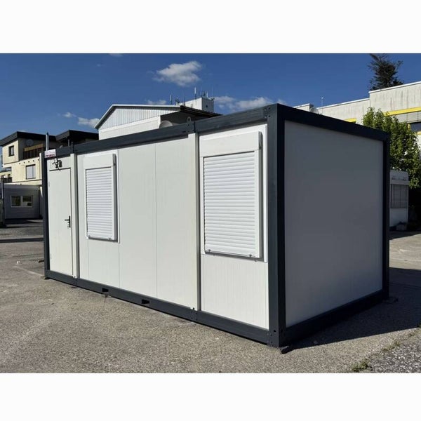 Baustellenbüro, 17 m², mit Rollläden