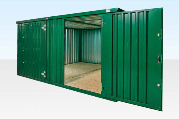 4M X 4,2M Seitlich verbundene Flat Pack Container (Pulverbeschichtet)