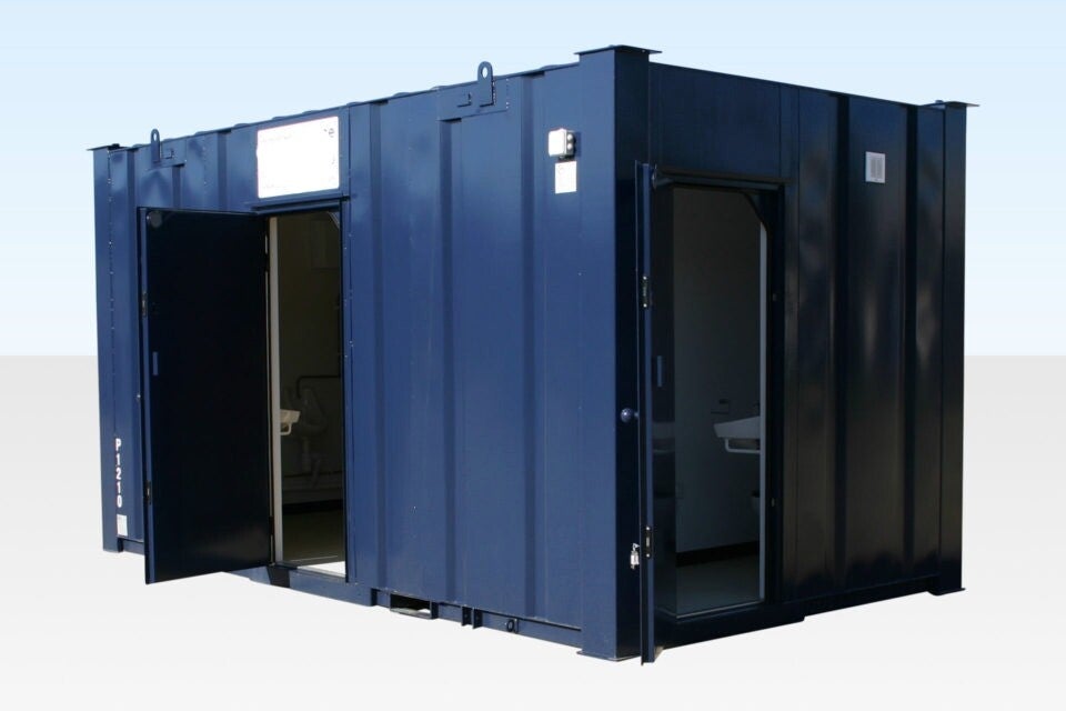 3+1 Stahl-Toilettenkabine 16Ft x 9Ft