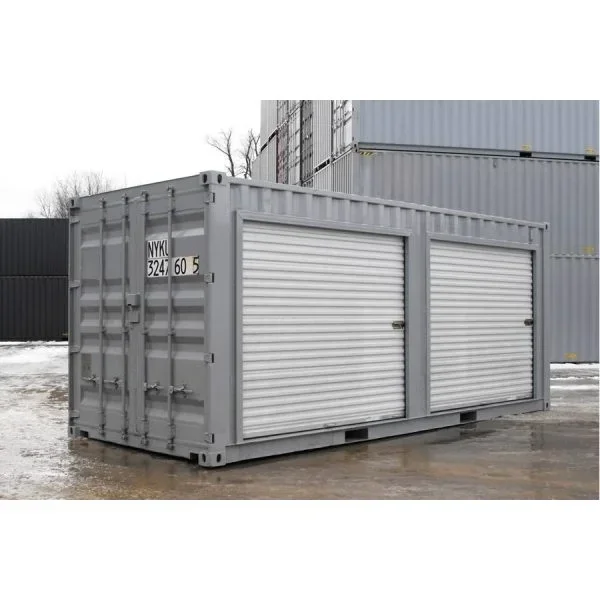 20-Fuß-Lagercontainer mit Rolltüren