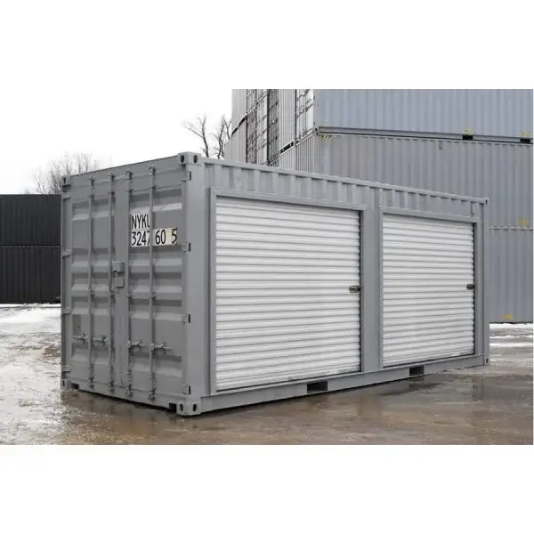 20-Fuß-Lagercontainer mit Rolltüren