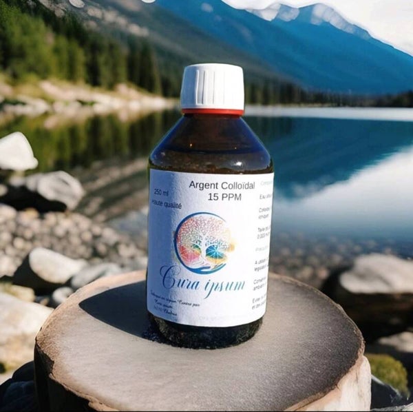 Argent colloidal  15 ppm - 250 ml - Haute qualité - Cura ipsum